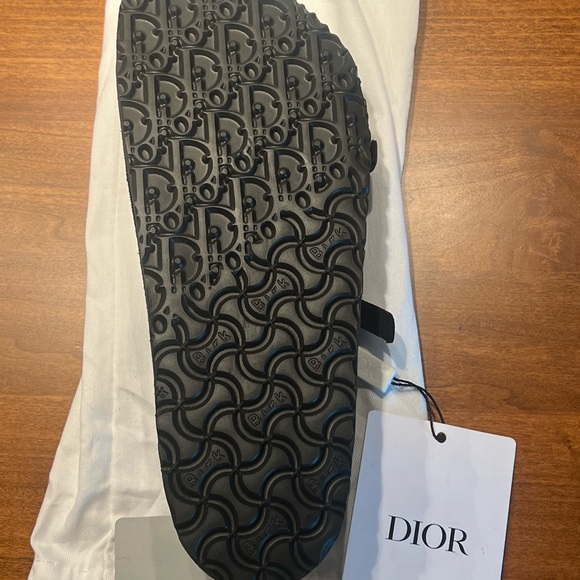 Christian Dior Birkenstock Mens Sandals in Black Euro Size 43 Brand New in Box - Picture 10 of 11